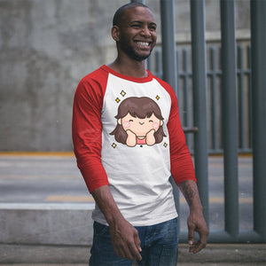 Unisex Sleeve Baseball Tee Shining