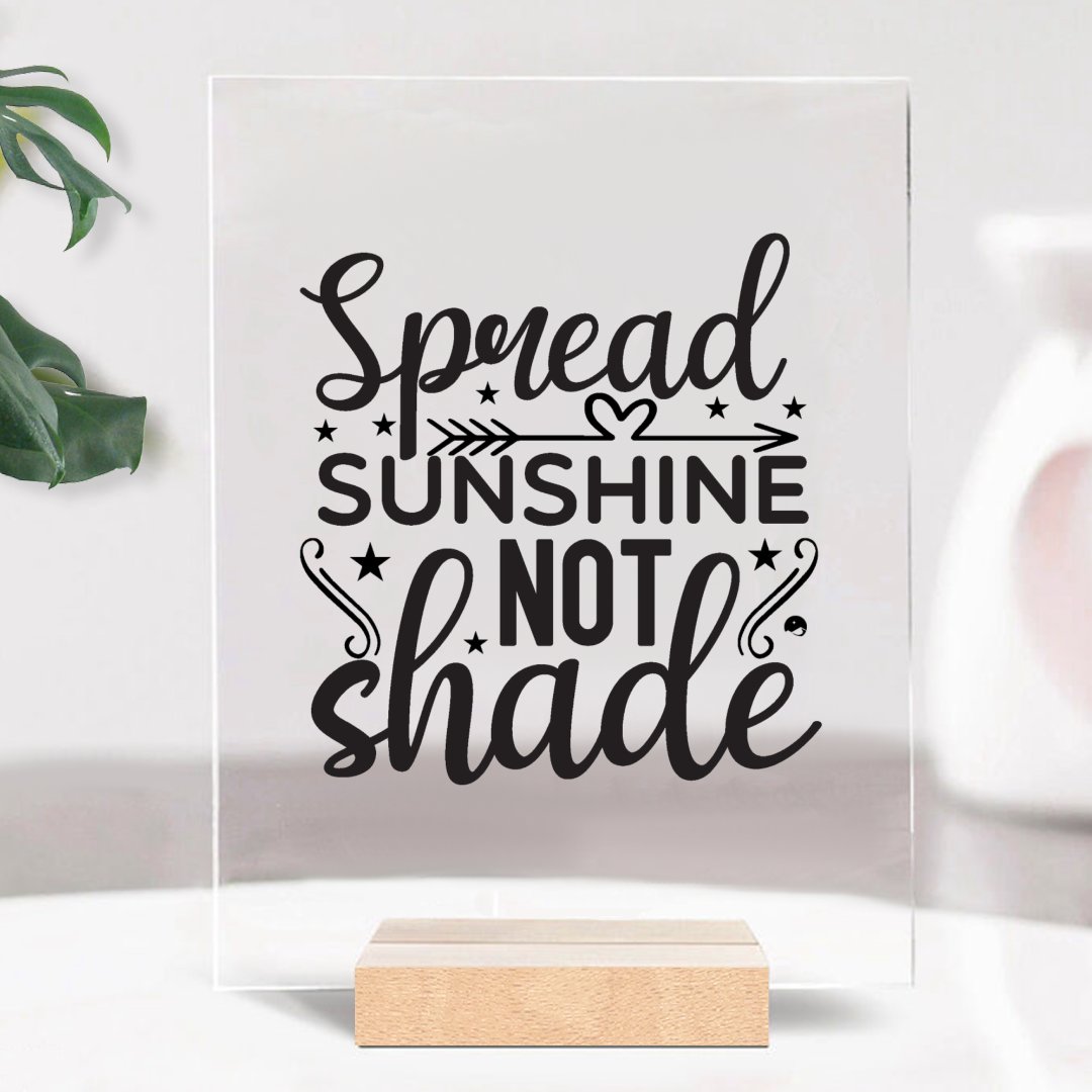 Glass Acrylic Spread Sunshine Not Shade