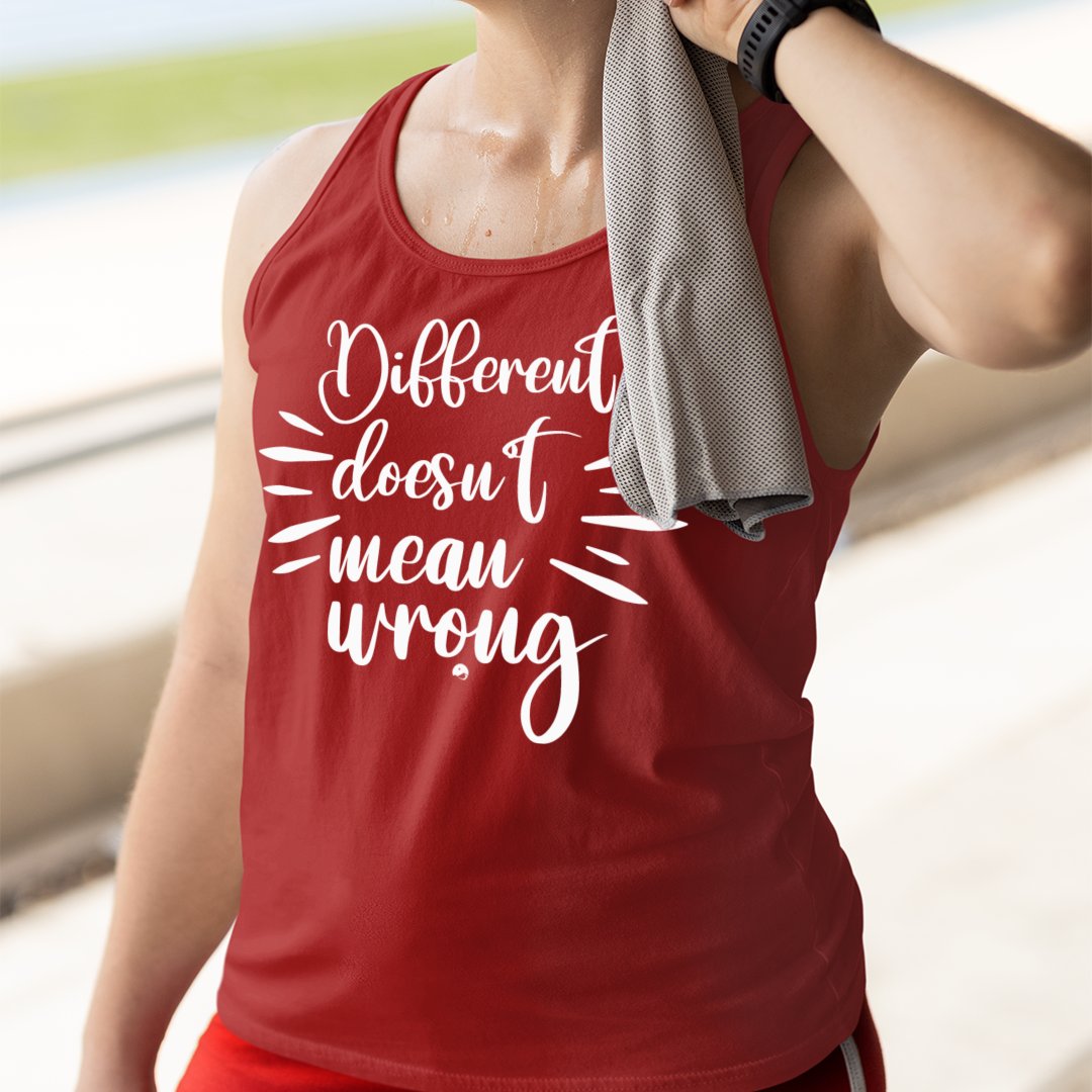 Unisex Jersey Tank Different Doesn't Mean Wrong