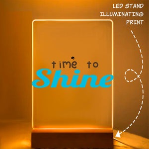 Glass Acrylic Time To Shine