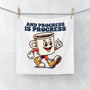 Face Towel Any Progress Is Progress