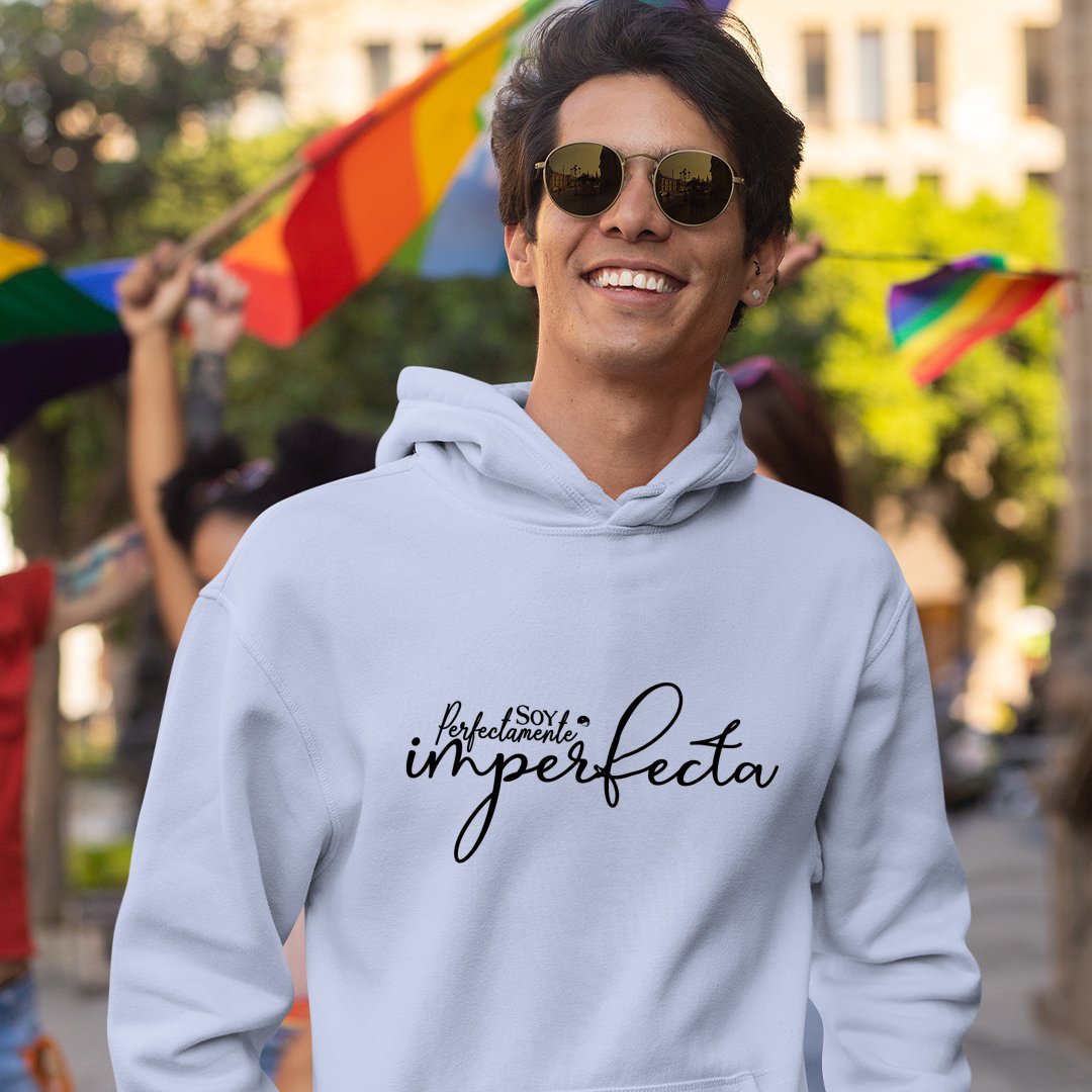 Hoodie Unisex Soy Perfectamente Imperfecta