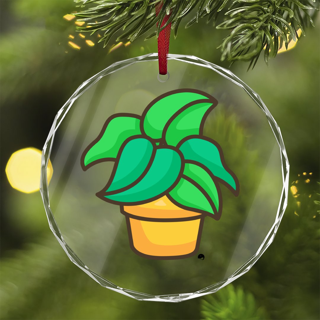 Crystal Glass Ornament The Flower