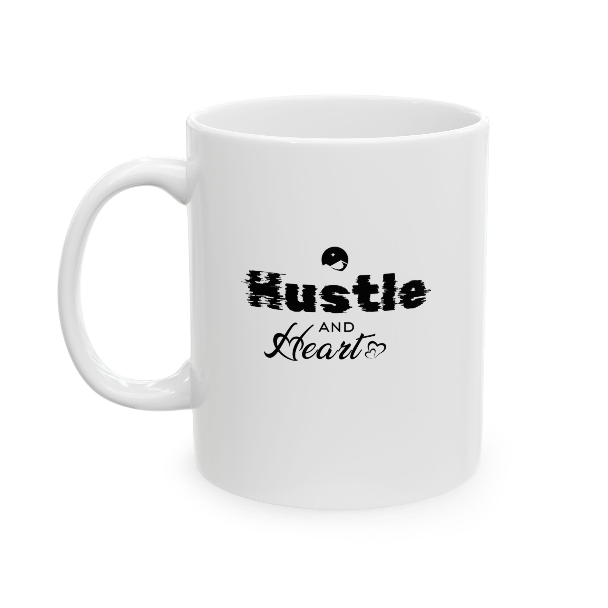 Hustle And Heart Ceramic Mug, (11oz, 15oz)
