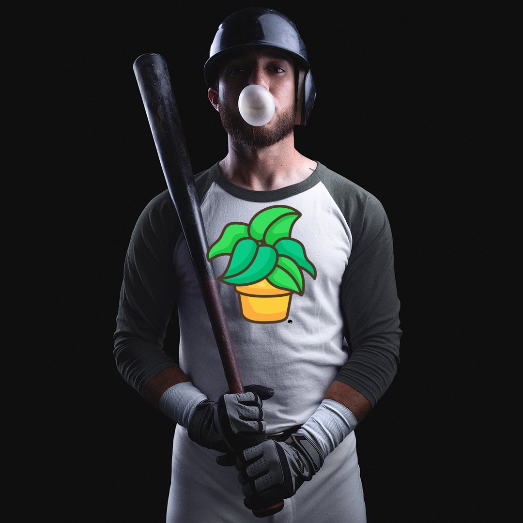 Unisex Sleeve Baseball Tee The Flower