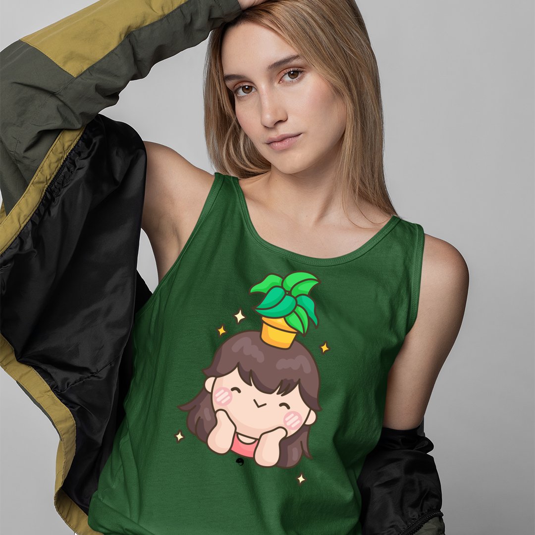 Unisex Jersey Tank Shining And Flower