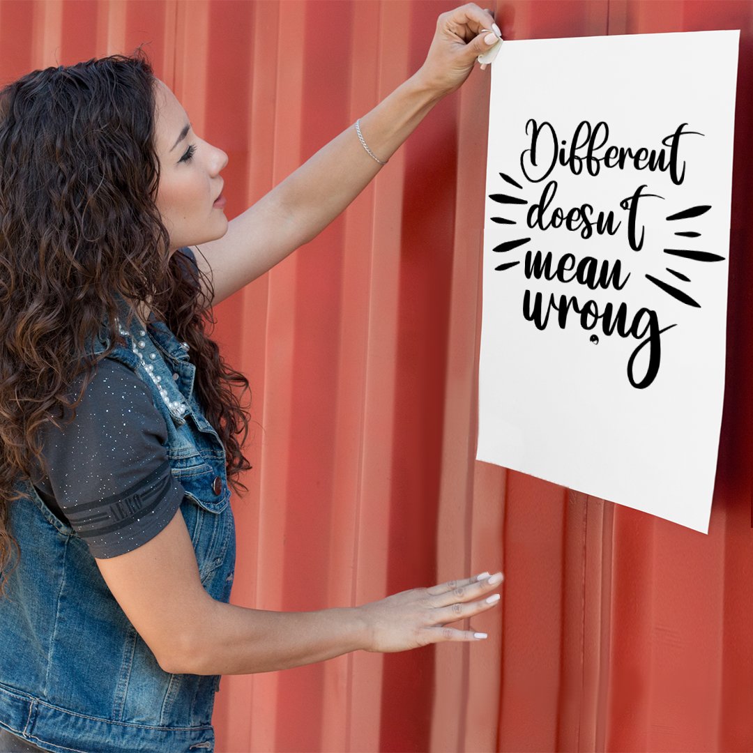 Matte Vertical Posters Different Doesn't Mean Wrong