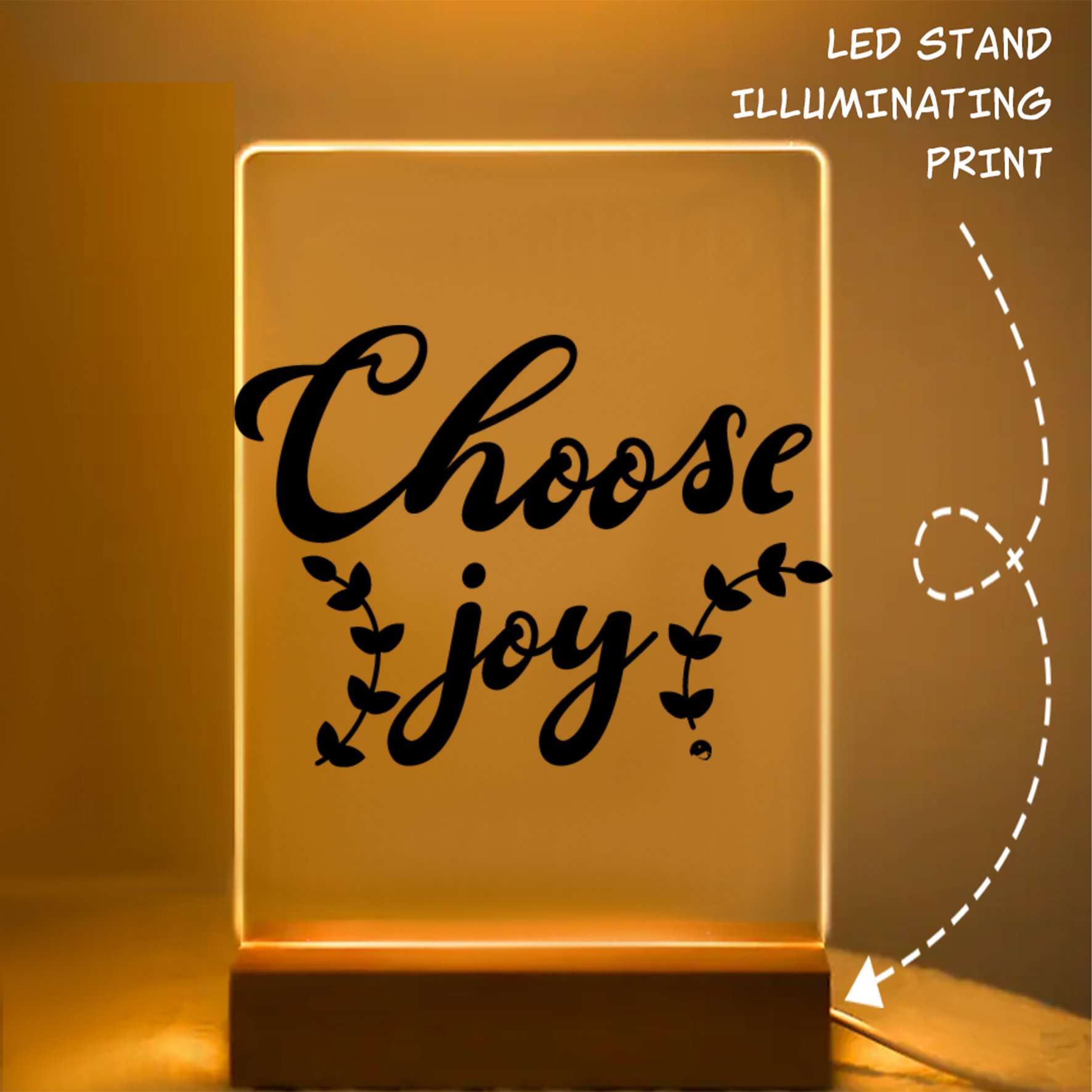 Glass Acrylic Do Not Disturb My Peace, My Joy, My Grind, My Whole Entive Vibe