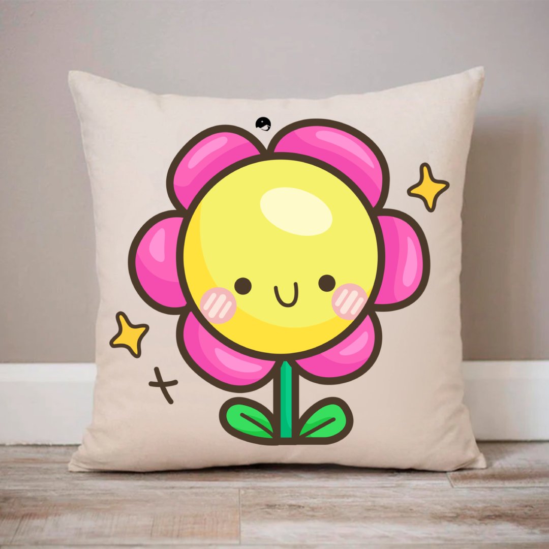 Pillow Case Happy Flower