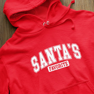 Hoodie Unisex Santas Favorite White