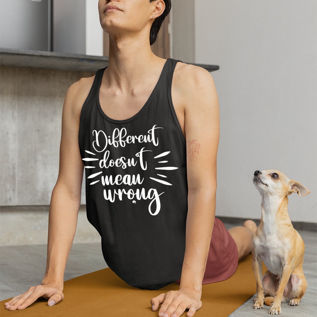 Unisex Jersey Tank Different Doesn't Mean Wrong