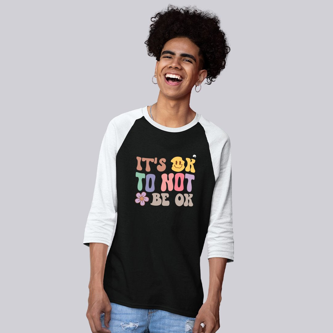 Unisex 3\4 Sleeve Baseball Tee