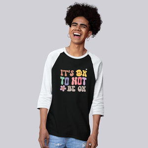 Unisex 3\4 Sleeve Baseball Tee