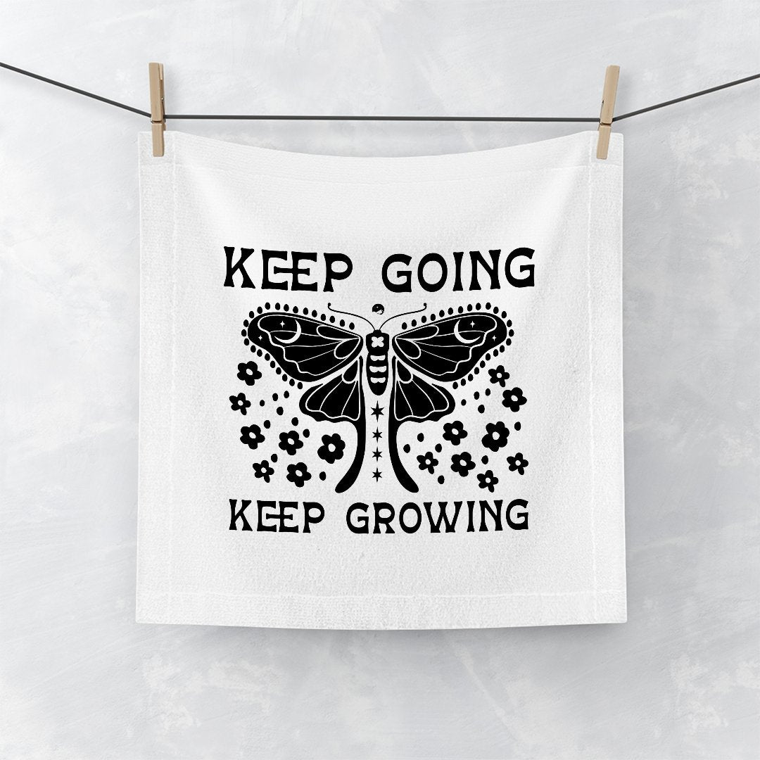 Face Towel Keep Going Keep Growing
