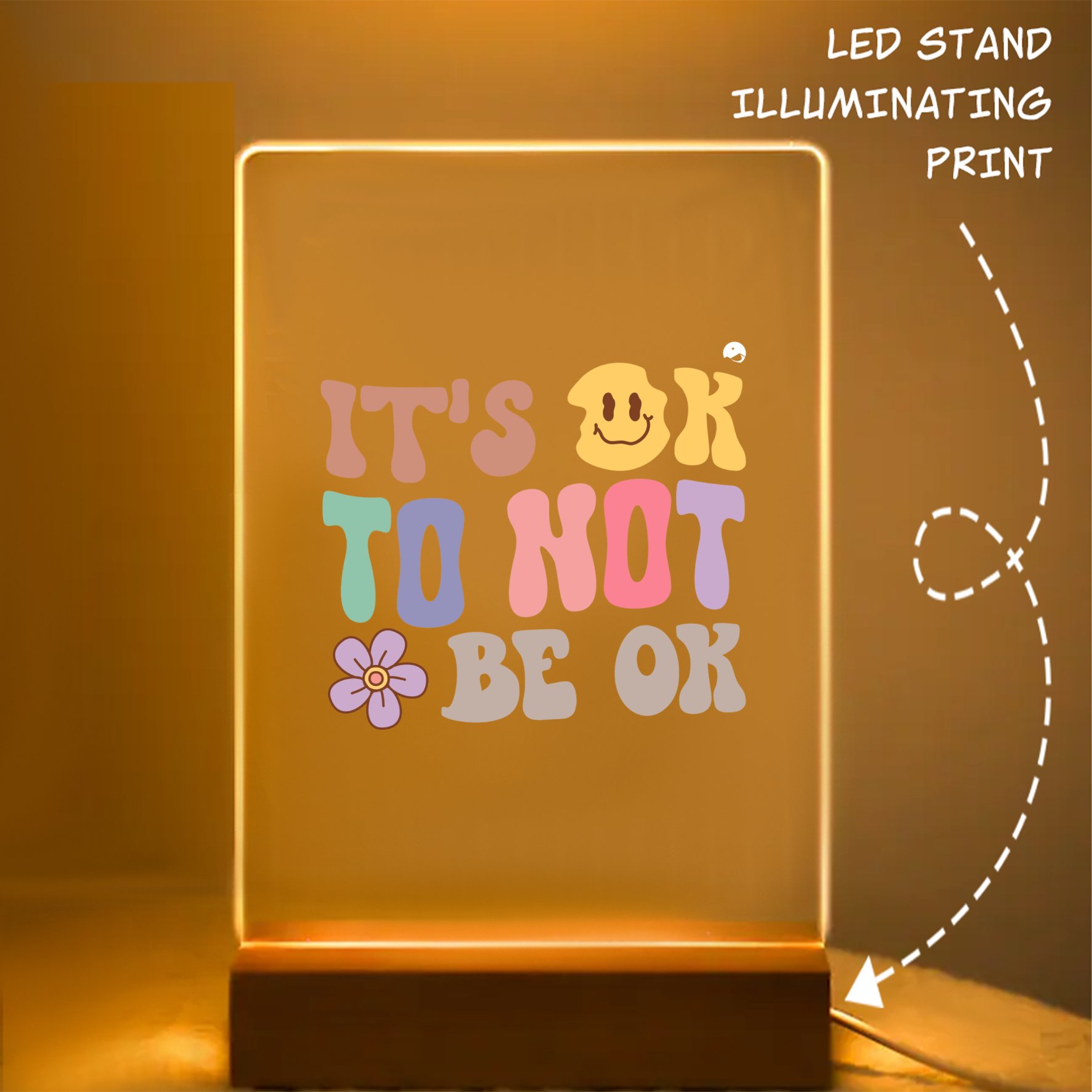 Glass Acrylic It's Ok To Not Be Ok