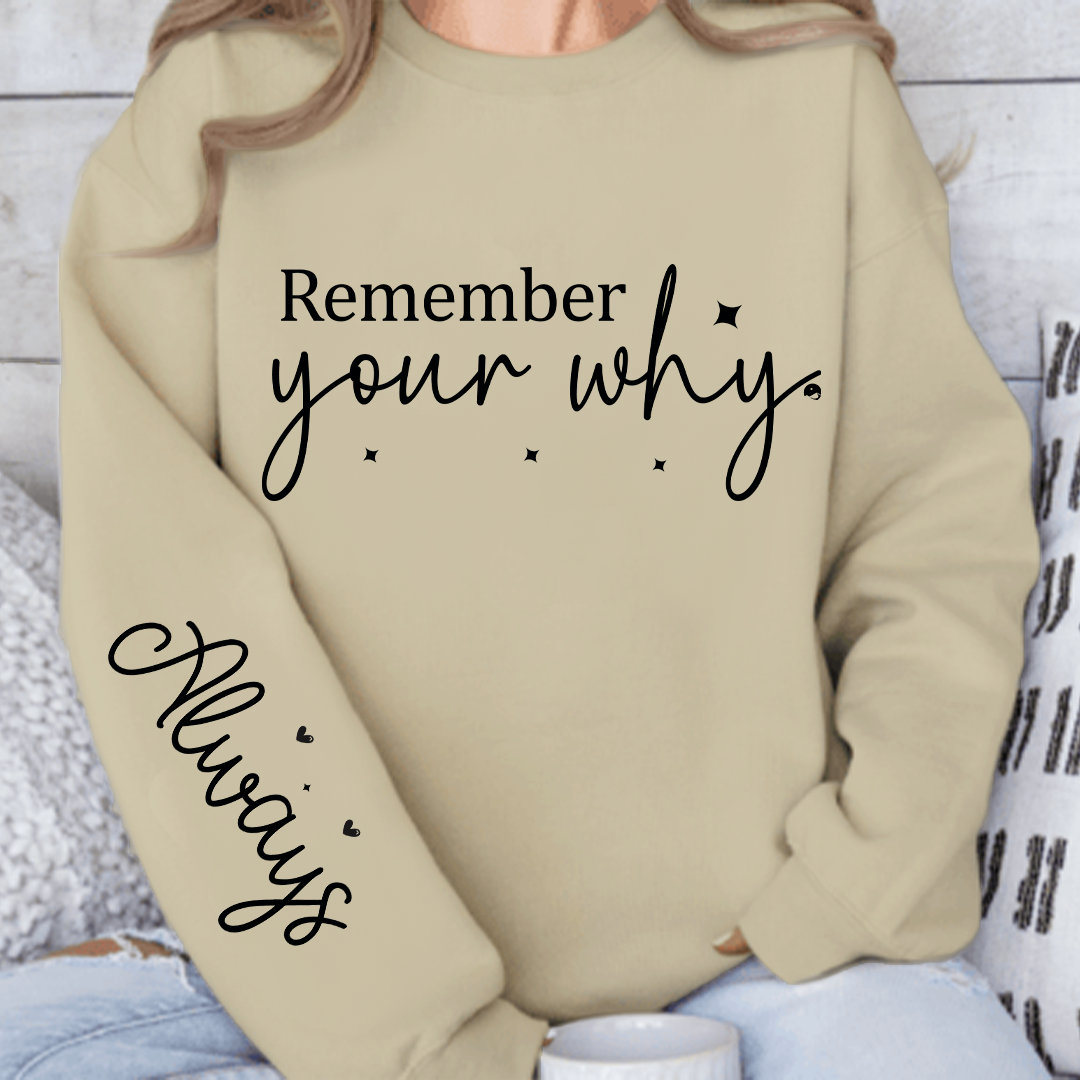 Sweatshirt Unisex Remember your why