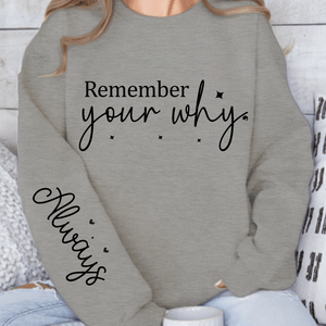 Sweatshirt Unisex Remember your why