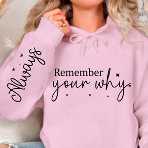 Hoodie Unisex Remember your why