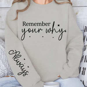 Sweatshirt Unisex Remember your why