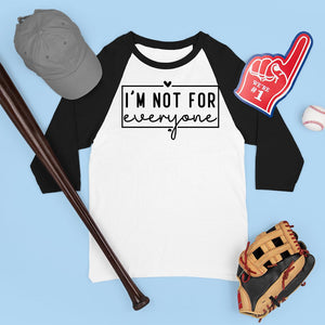 Unisex 3\4 Sleeve Baseball Tee