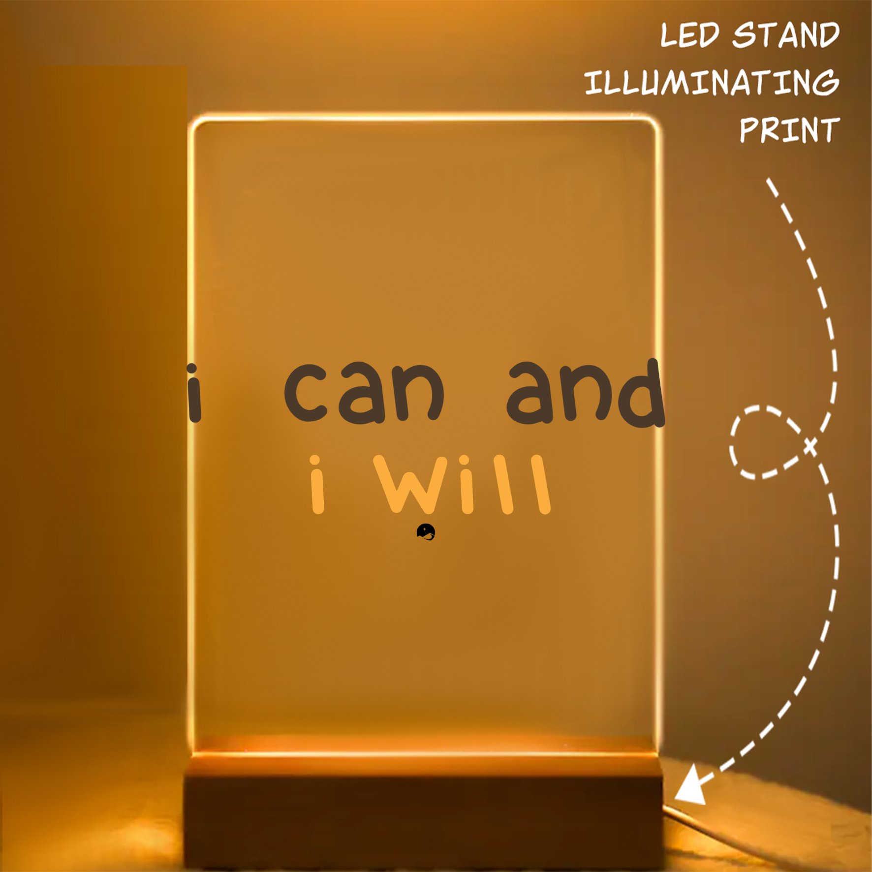 Glass Acrylic I Can And I Will