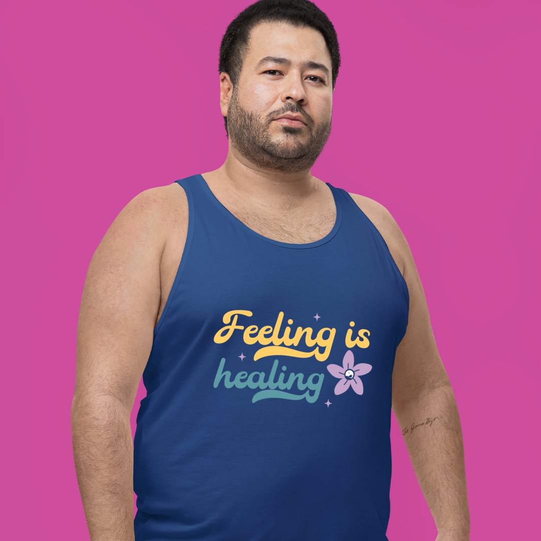 Unisex Jersey Tank Feeling Is Healing