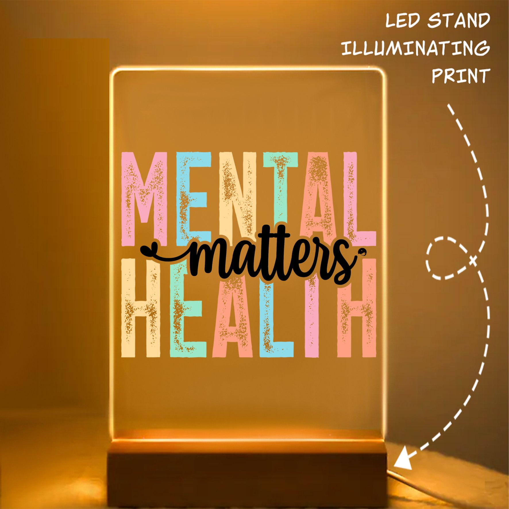Glass Acrylic Mental Health Matters
