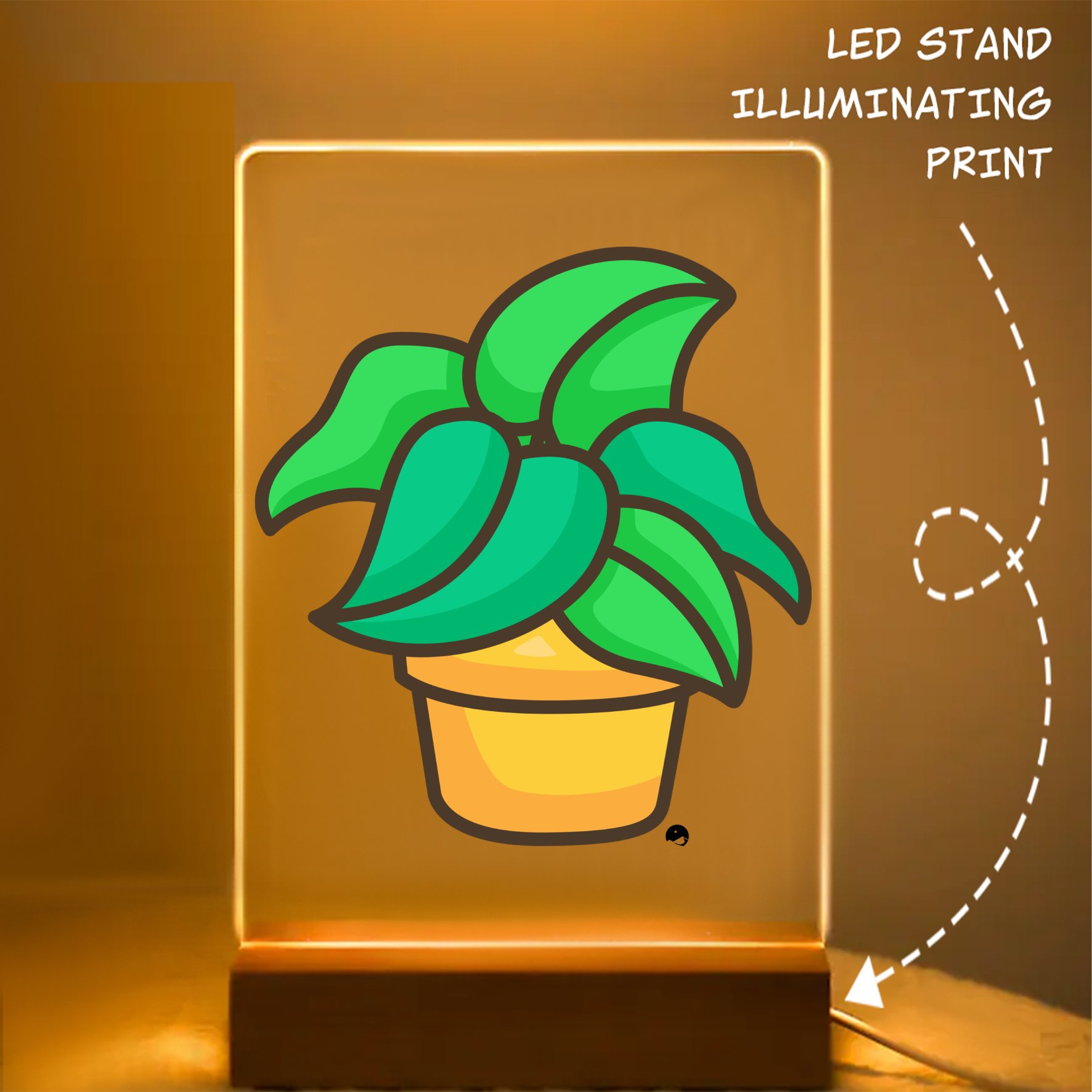 Glass Acrylic The Flower