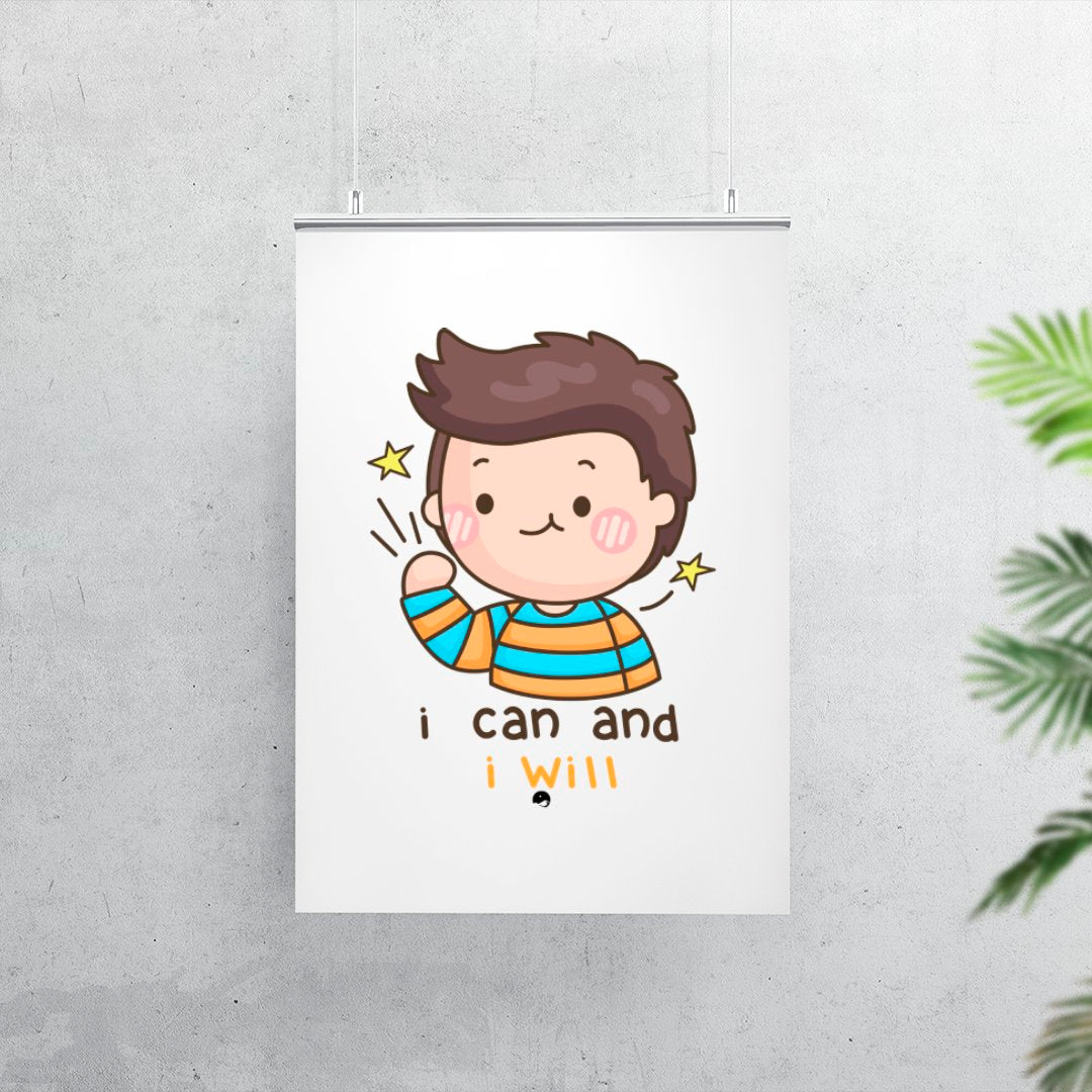 Matte Vertical Posters I Can And I Will