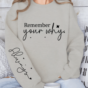 Sweatshirt Unisex Remember your why