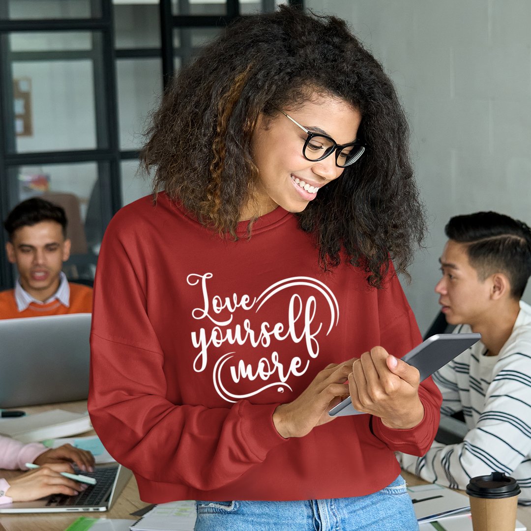 Cropped Sweatshirt Love Yourself More
