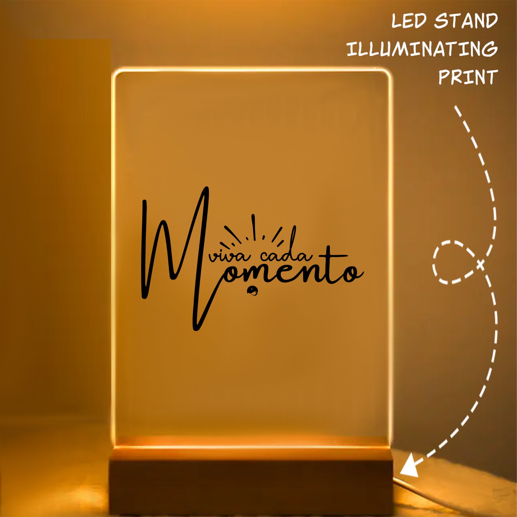 Glass Acrylic Viva Cada Momento