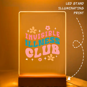 Glass Acrylic Invisible Illness Club