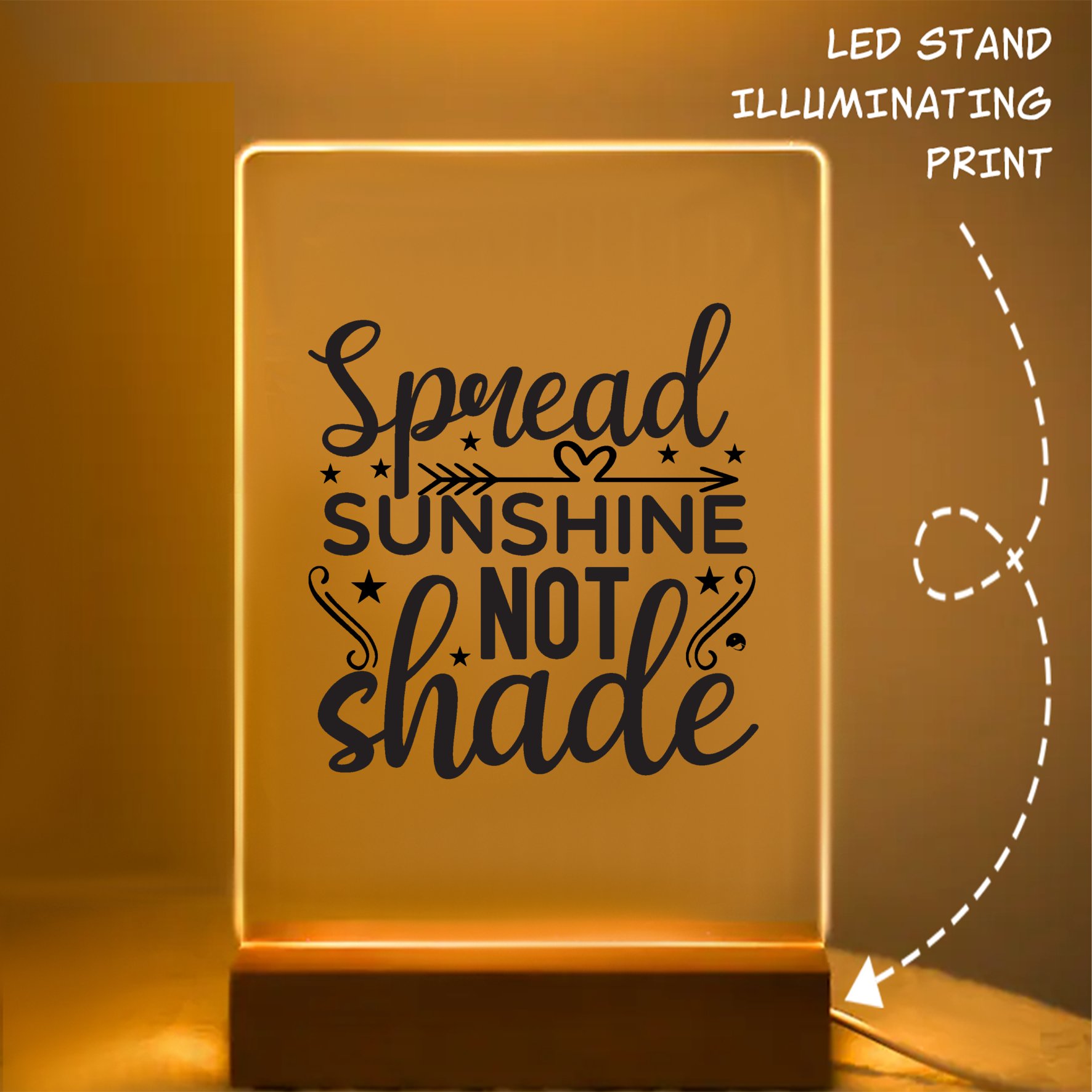 Glass Acrylic Spread Sunshine Not Shade