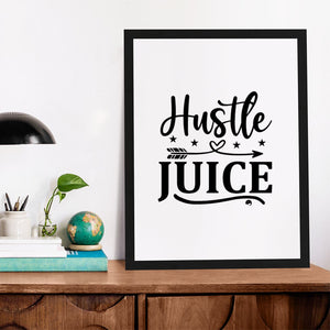 Matte Vertical Posters Hustle Juice