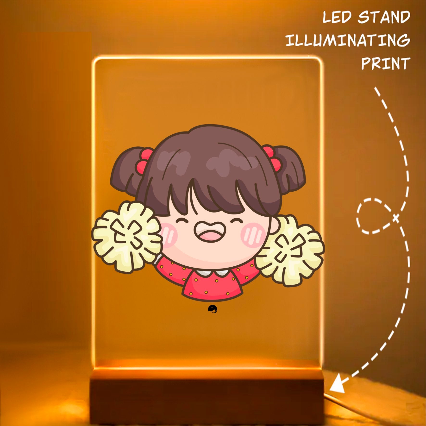 Glass Acrylic Never Give Up