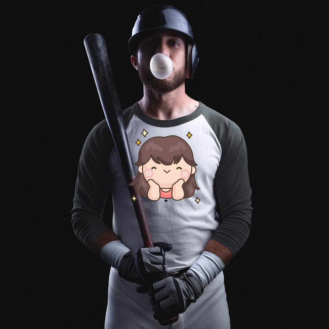 Unisex Sleeve Baseball Tee Shining