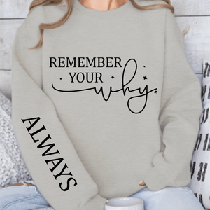Sweatshirt Unisex Remember your why