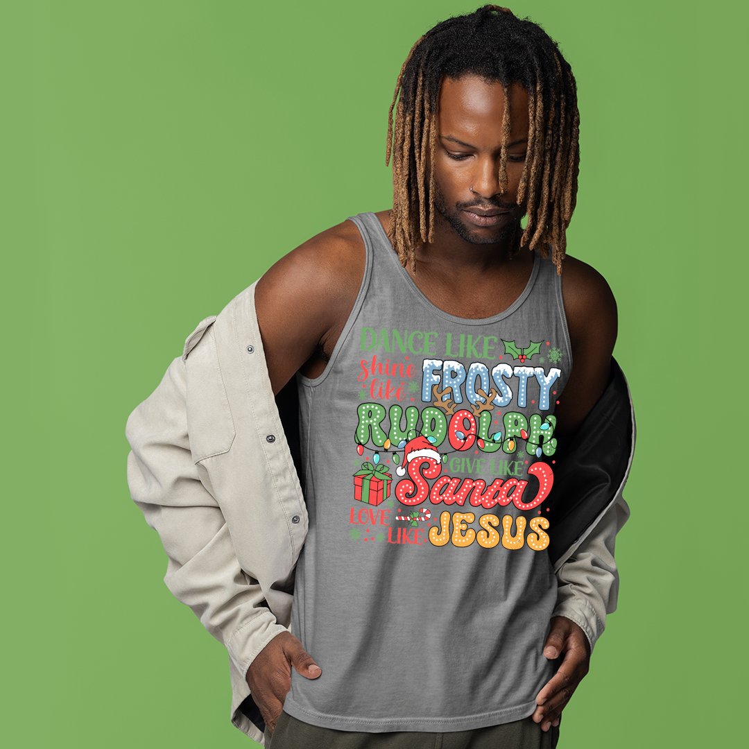 Unisex Jersey Tank Distressed Texture