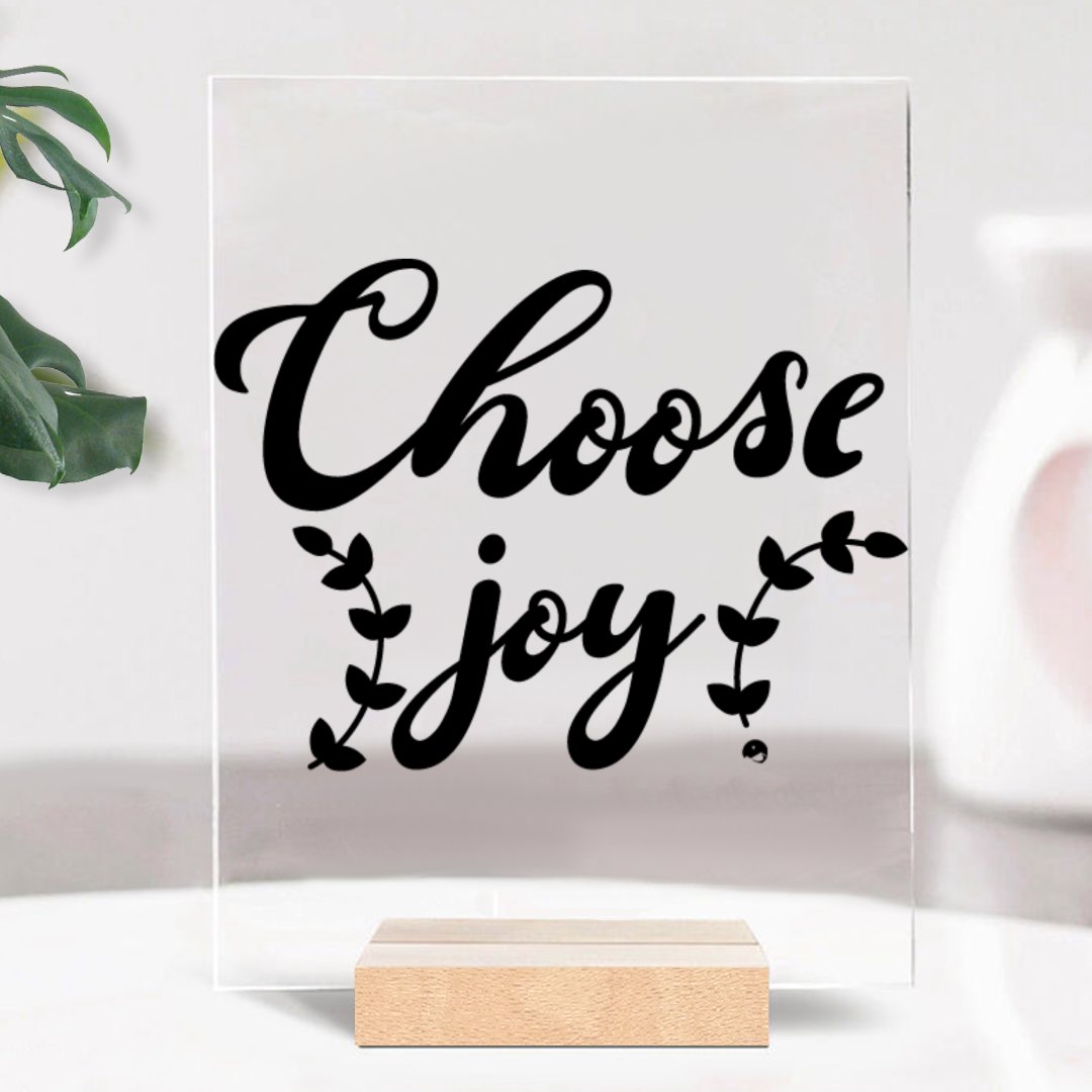 Glass Acrylic Do Not Disturb My Peace, My Joy, My Grind, My Whole Entive Vibe