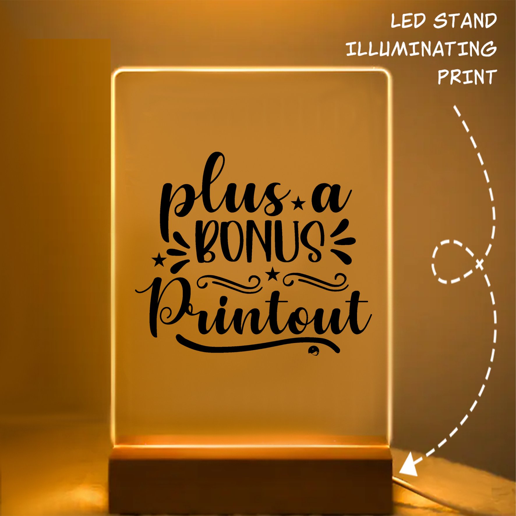 Glass Acrylic Plus A Bonus Printout