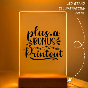 Glass Acrylic Plus A Bonus Printout