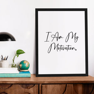Matte Vertical Posters I Am My Motivation