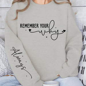 Sweatshirt Unisex Remember your why
