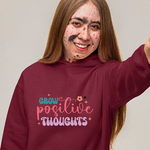 Hoodie Unisex Grow Positive Thoughts