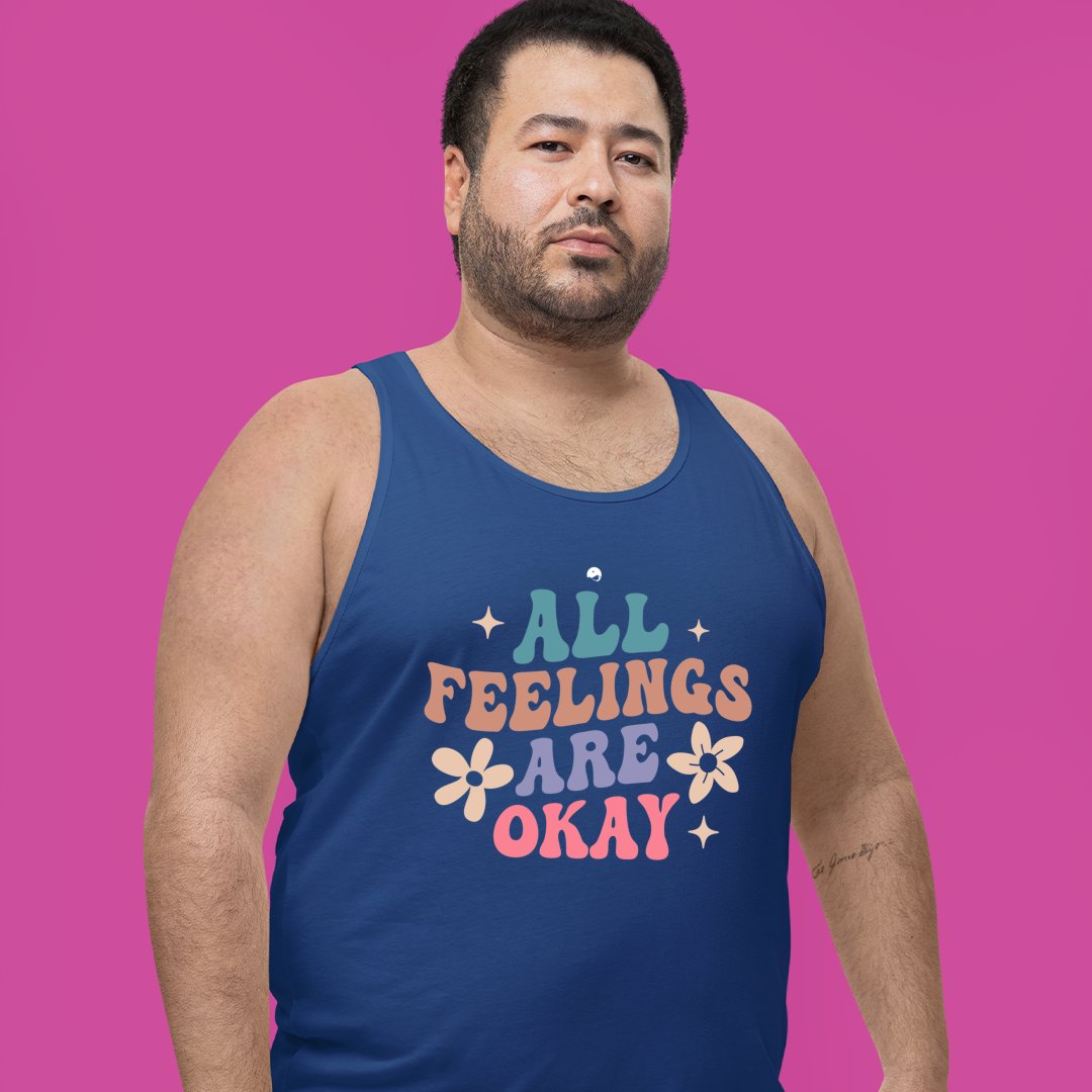 Unisex Jersey Tank All Feelings Are Okay