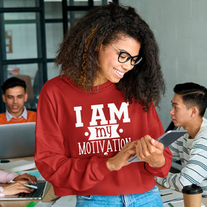 Cropped Sweatshirt I Am My Motivation
