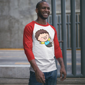 Unisex Sleeve Baseball Tee Laughing