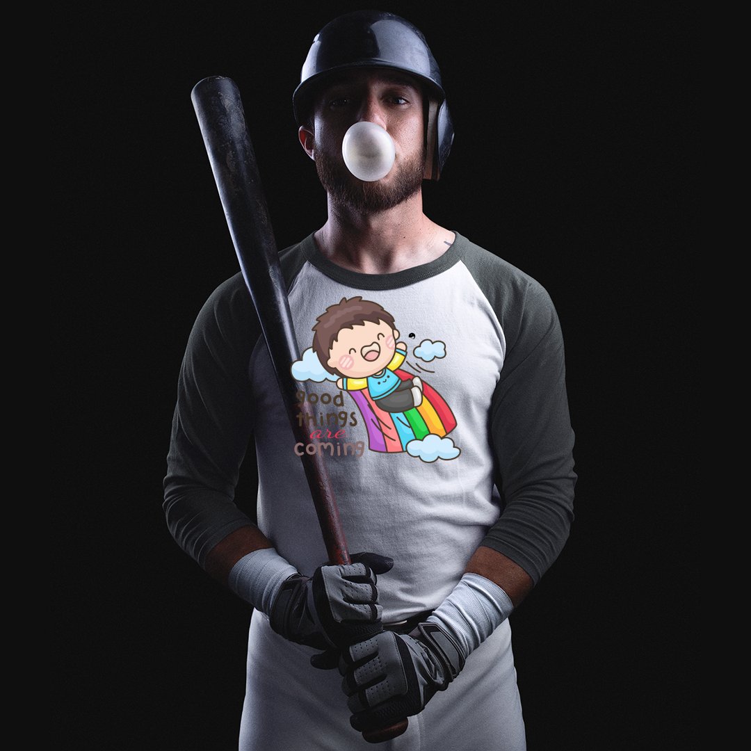 Unisex Sleeve Baseball Tee Good Things Are Coming