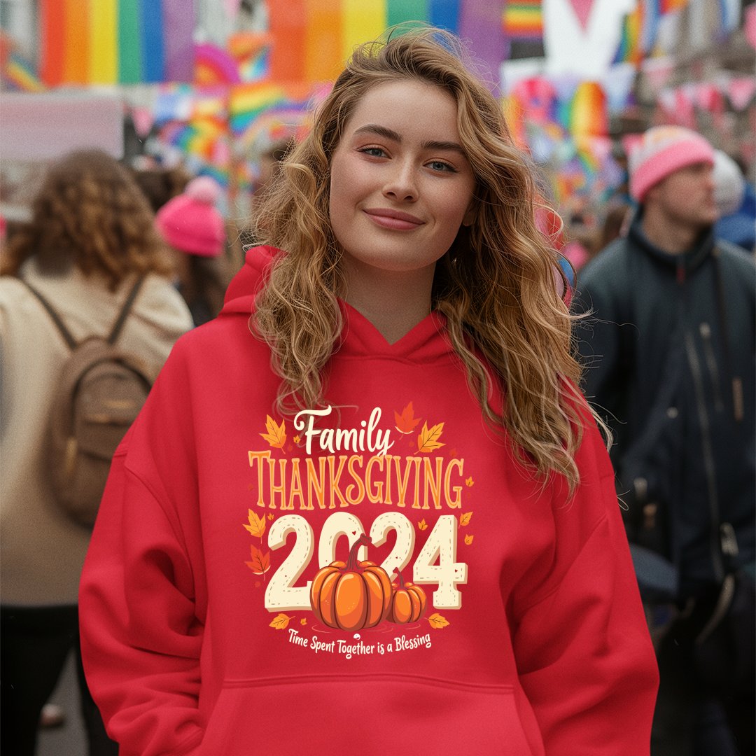 Hoodie Unisex Family Thanksgiving 2024